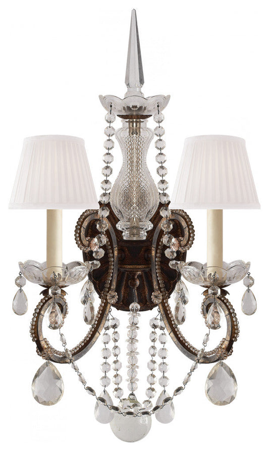 Adrianna Antiqued Gild Double SconceBy Ralph Lauren Home