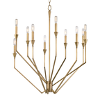 Flora Chandelier, 5-Light, Vintage Platinum, Opal Glass, 22.2"W (103045-SKT-82-GG0303 3WHWZG)