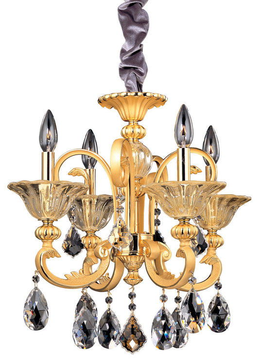 Legrenzi 4 Light ChandelierBy Allegri Crystal by Kalco Lighting