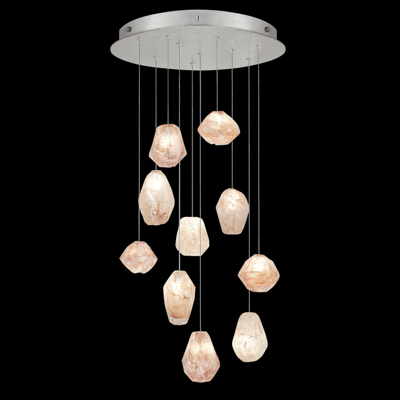 Moreau Pendant, 4-Light, Standard Height, Vintage Platinum, 42"W (137655-SKT-STND-82-SE4298 3WTX2W)