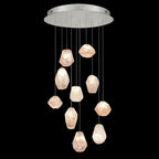 Trilliane Strands Pendant, 8-Light, Polished Stainless Steel, Clear Heritage Crystal, 45"W (TR4812N-401H 1811T0)