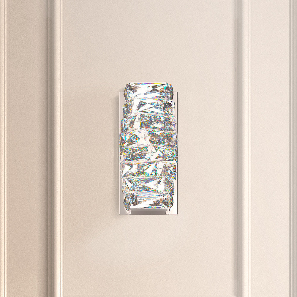Schonbek Stw110N-Ss1S 2 Light Crystal Sconce, Stainless SteelBy Schonbek