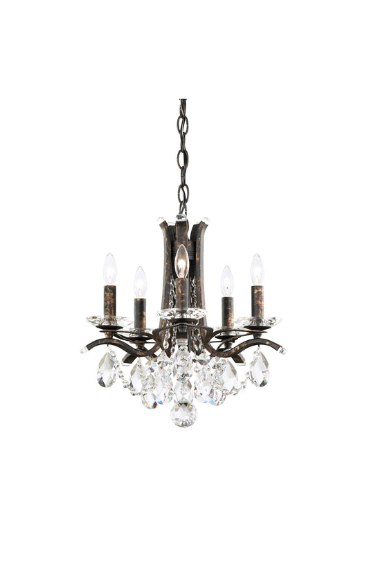 Schonbek Va8304N-76S 5 Light Crystal Chandelier, Heirloom BronzeBy Schonbek