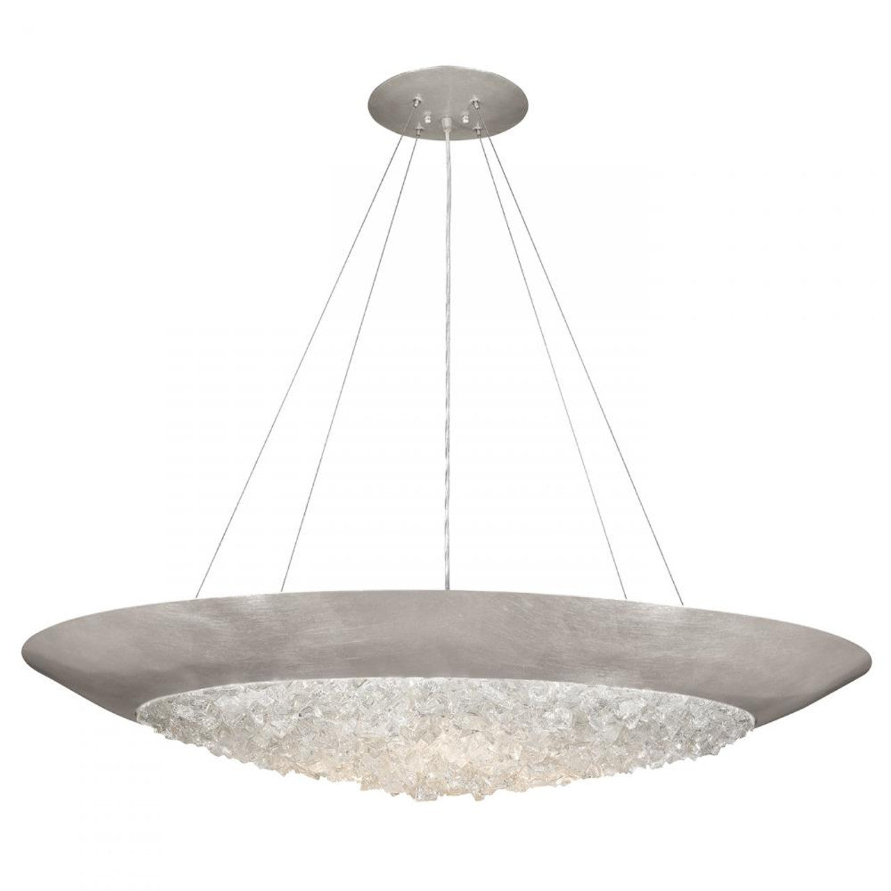 Arctic Halo Drum Shade Pendant