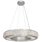 Arctic Halo Drum Shade Pendant