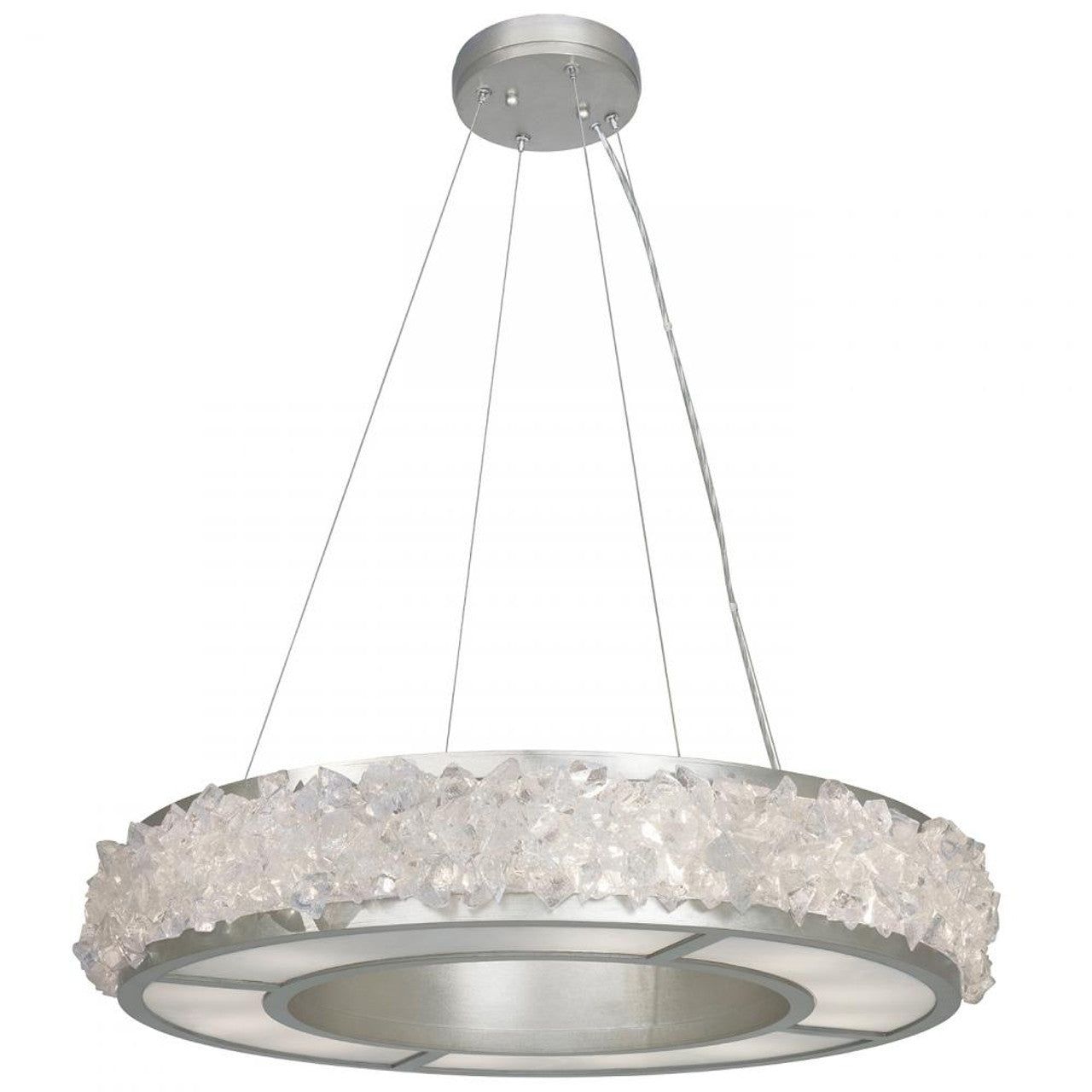 Arctic Halo Drum Shade Pendant