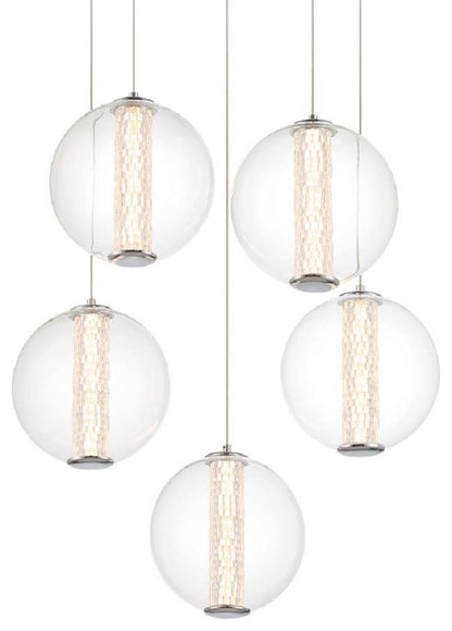 Eurofase Lighting 45737 Atomo 26"W Chandelier - ChromeBy Eurofase Lighting