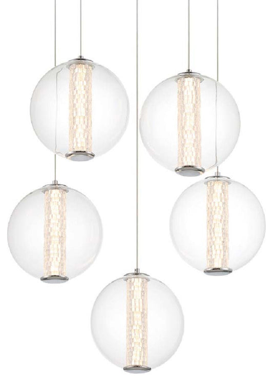 Eurofase Lighting 45737 Atomo 26"W Chandelier - ChromeBy Eurofase Lighting