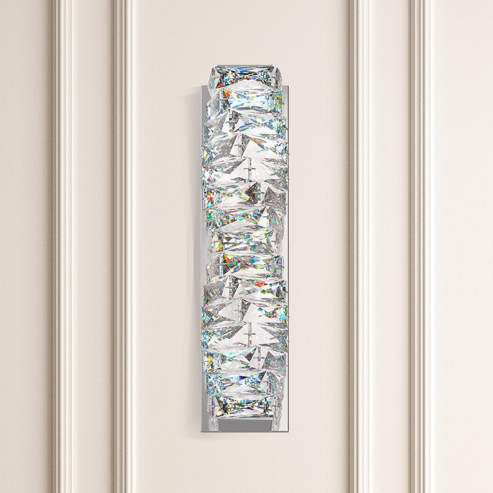 Schonbek Stw120N-Ss1S 2 Light Crystal Sconce, Stainless SteelBy Schonbek