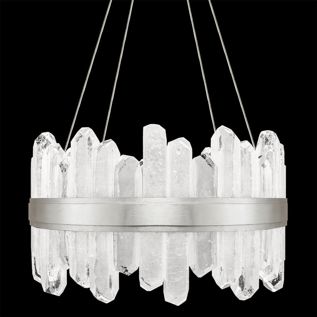 Arctic Halo Drum Shade Pendant