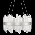 Arctic Halo Drum Shade Pendant