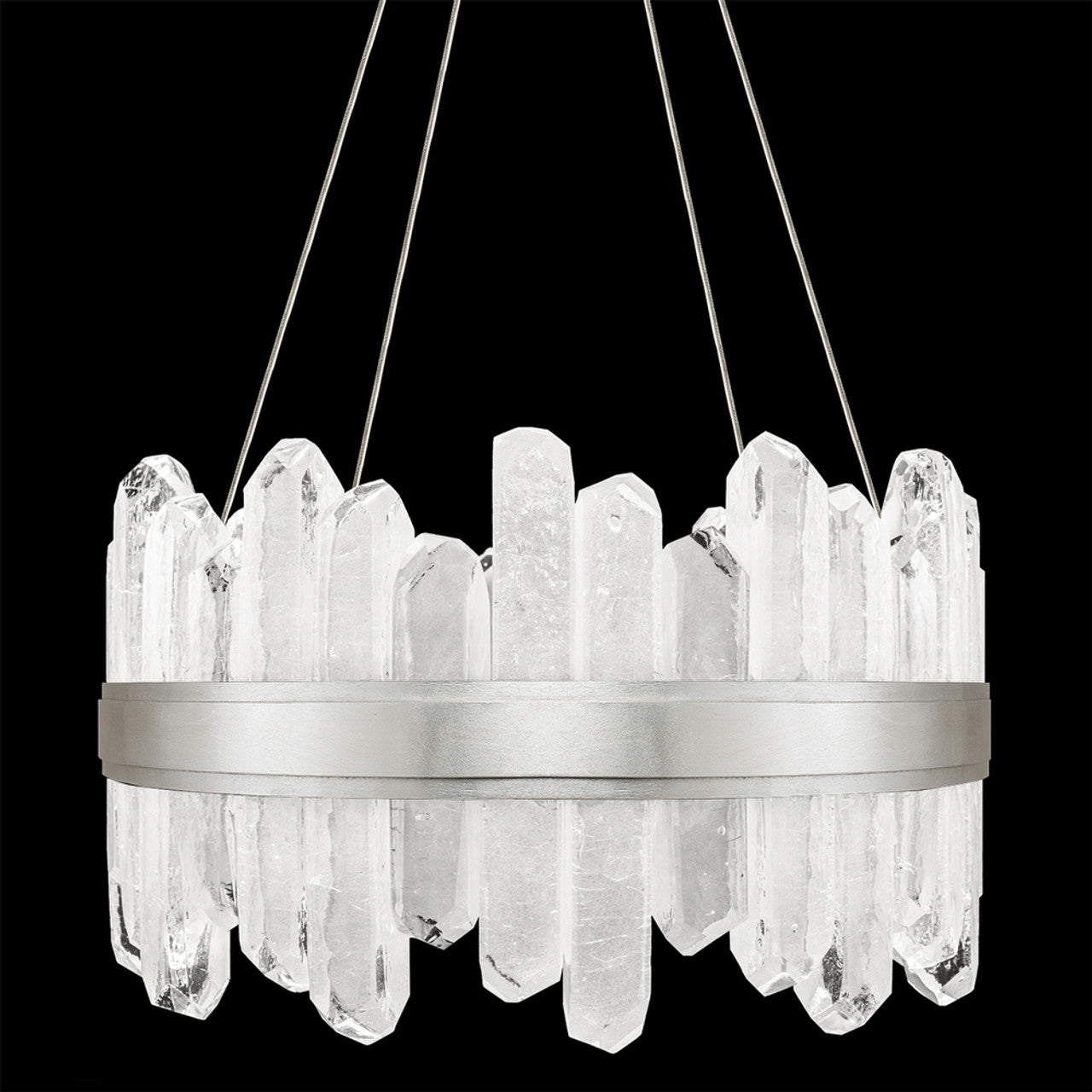 Arctic Halo Drum Shade Pendant