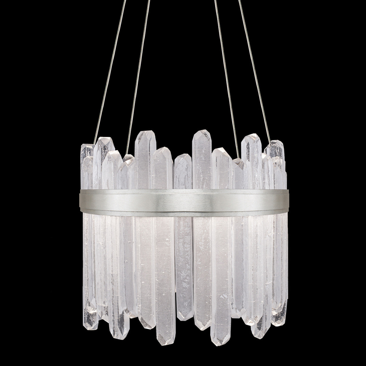 Arctic Halo Drum Shade Pendant