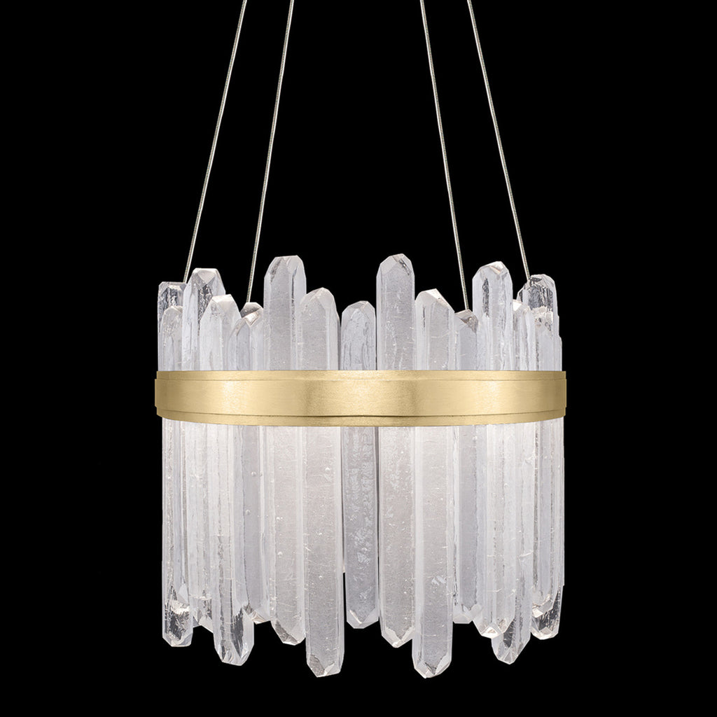 Arctic Halo Drum Shade Pendant