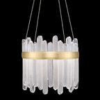 Arctic Halo Drum Shade Pendant