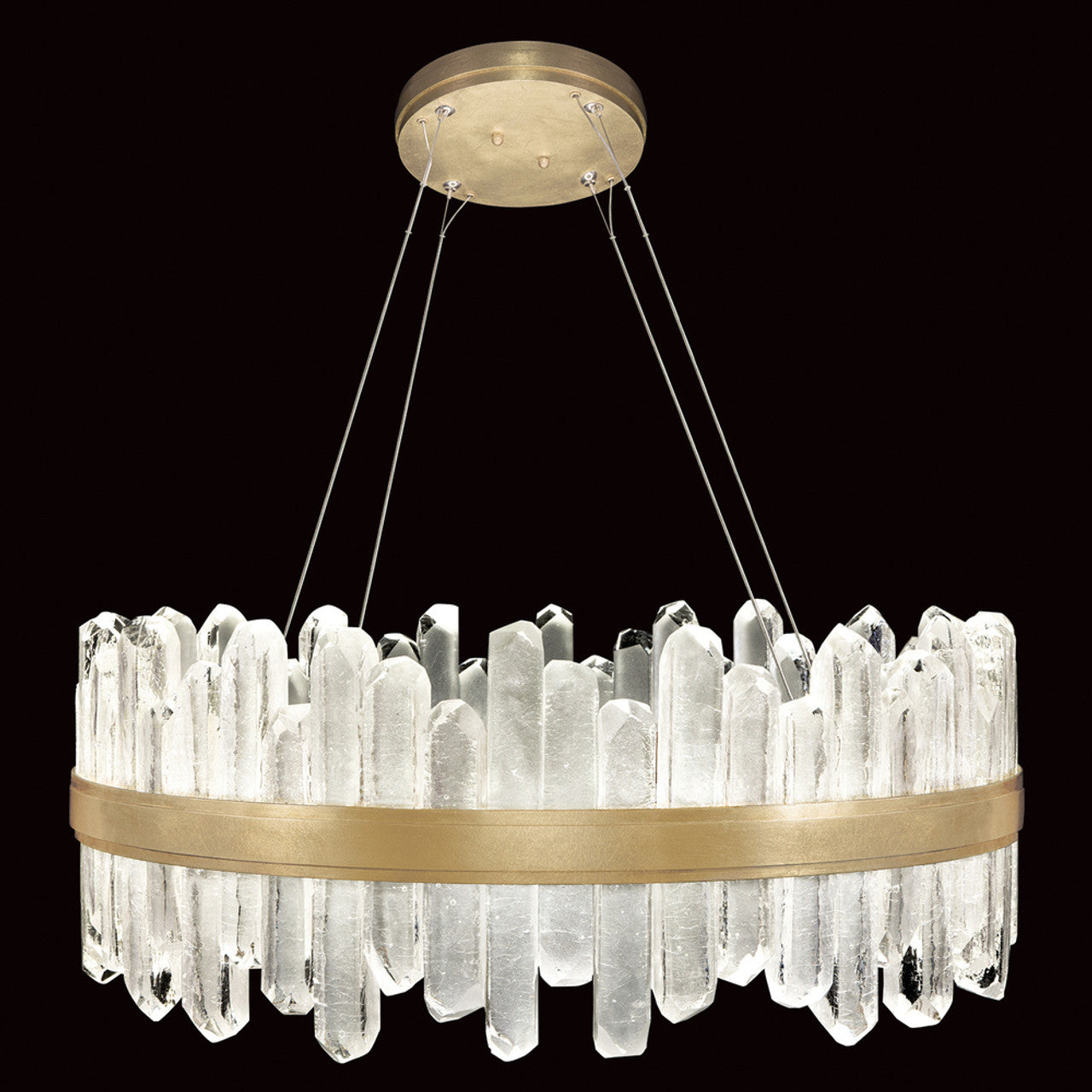Arctic Halo Drum Shade Pendant