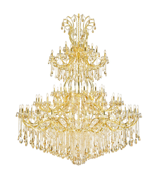 Elegant Lighting 2803G120-GS/RC Maria Theresa 84 Light 96"W - GoldBy Elegant Furniture & Lighting