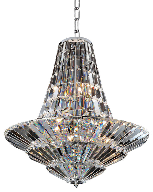Auletta 24"x28" 12-Light Transitional Chandelier by AllegriBy Allegri Crystal by Kalco Lighting