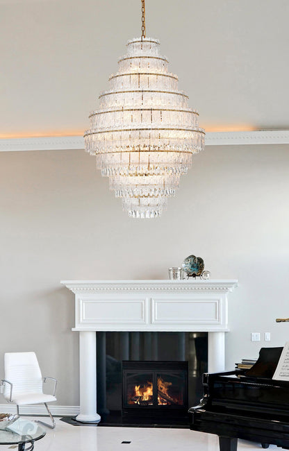 Home Living 36" Chandelier, Satin GoldBy Home Living