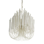 Sterling Chandelier, 12-Light, Polished Silver, Clear Heritage Crystal, 29"W (3601-40H MYJPA)