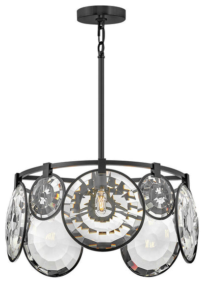 Fredrick Ramond Nala Small Convertible Chandelier, Black*By Hinkley
