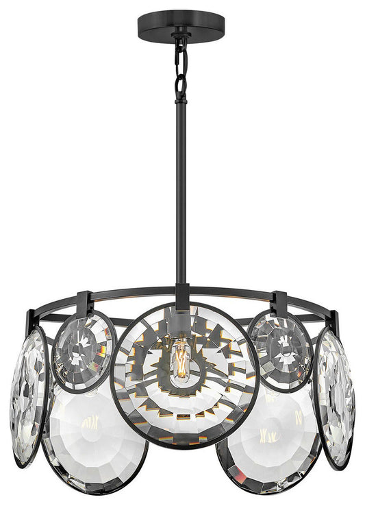 Fredrick Ramond Nala Small Convertible Chandelier, Black*By Hinkley