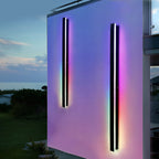 Black Long Strip Sconce Light Wall Lights Outdoor LED Lighting
