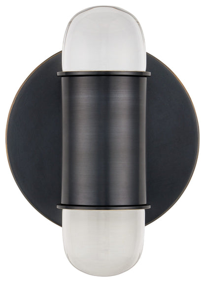 Capsule Bronze Wall SconceBy Currey & Company