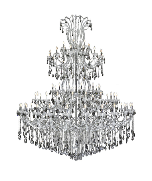 Elegant Lighting 2803G120-SS/RC Maria Theresa 84 Light 96"W - ChromeBy Elegant Furniture & Lighting
