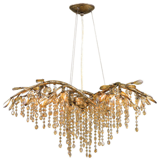 Golden Lighting 9903-6 MG Autumn Twilight - 6 Light Large ChandelierBy Golden Lighting