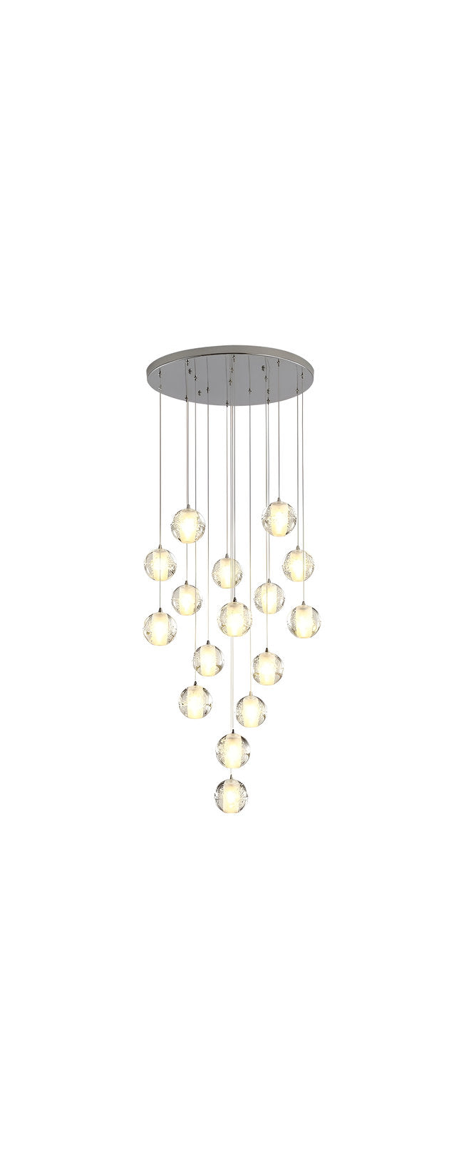 Lenno | Crystal Hanging Light Fixture, 25 LightsBy Miron Demid LLC