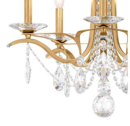 Schonbek Va8355N-22S 5 Light Crystal Chandelier, Heirloom GoldBy Schonbek