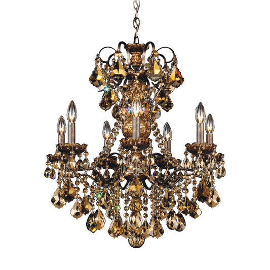 New Orleans 7 Light Chandelier Heirloom Bronze Clear Heritage CrystalBy Schonbek