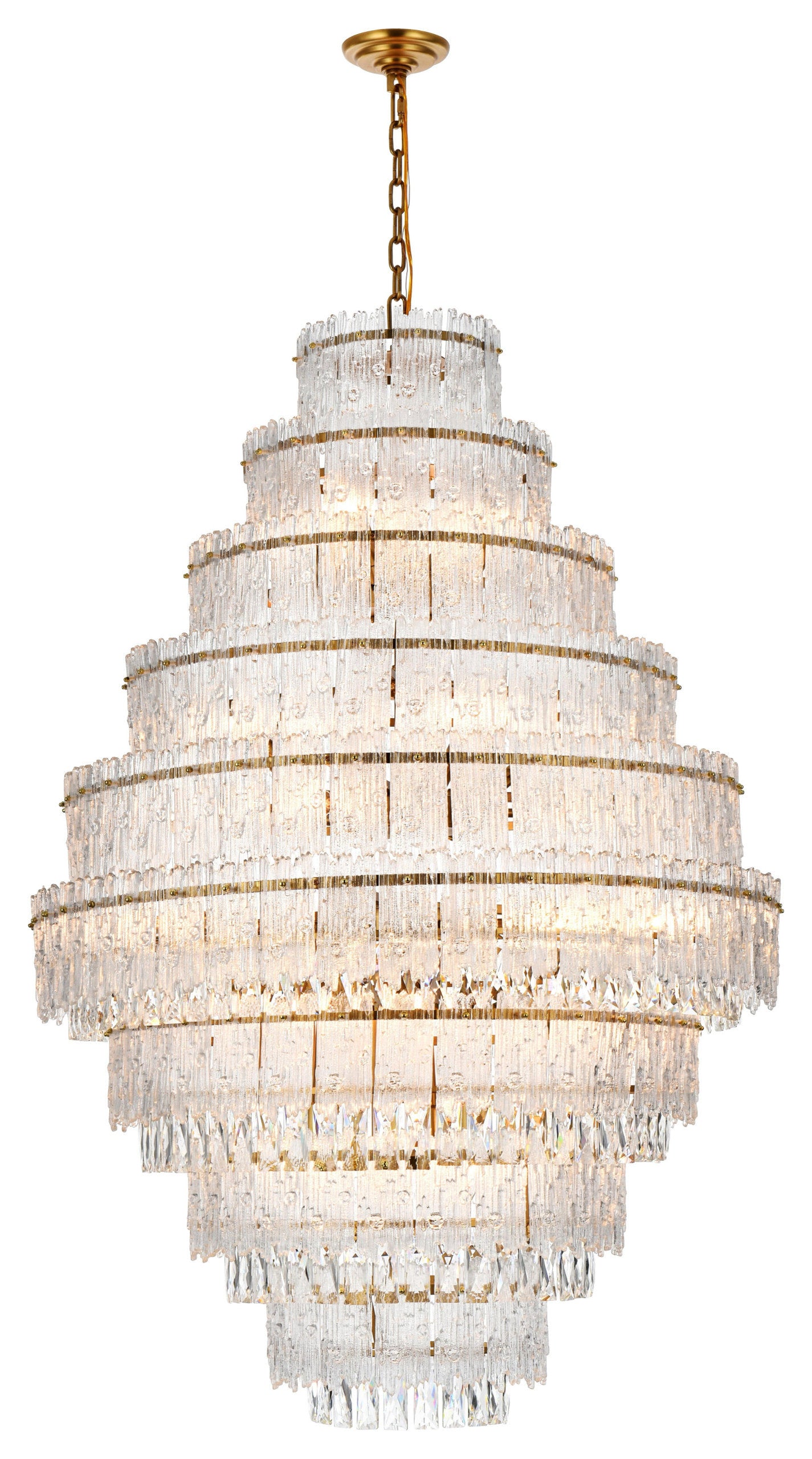 Home Living 36" Chandelier, Satin GoldBy Home Living