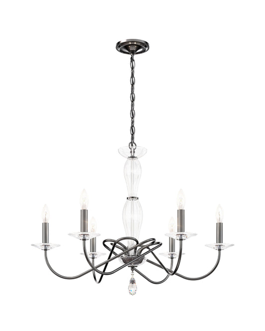 Schonbek Vx1006N-49H 6 Light Crystal Chandelier, Black PearlBy Schonbek