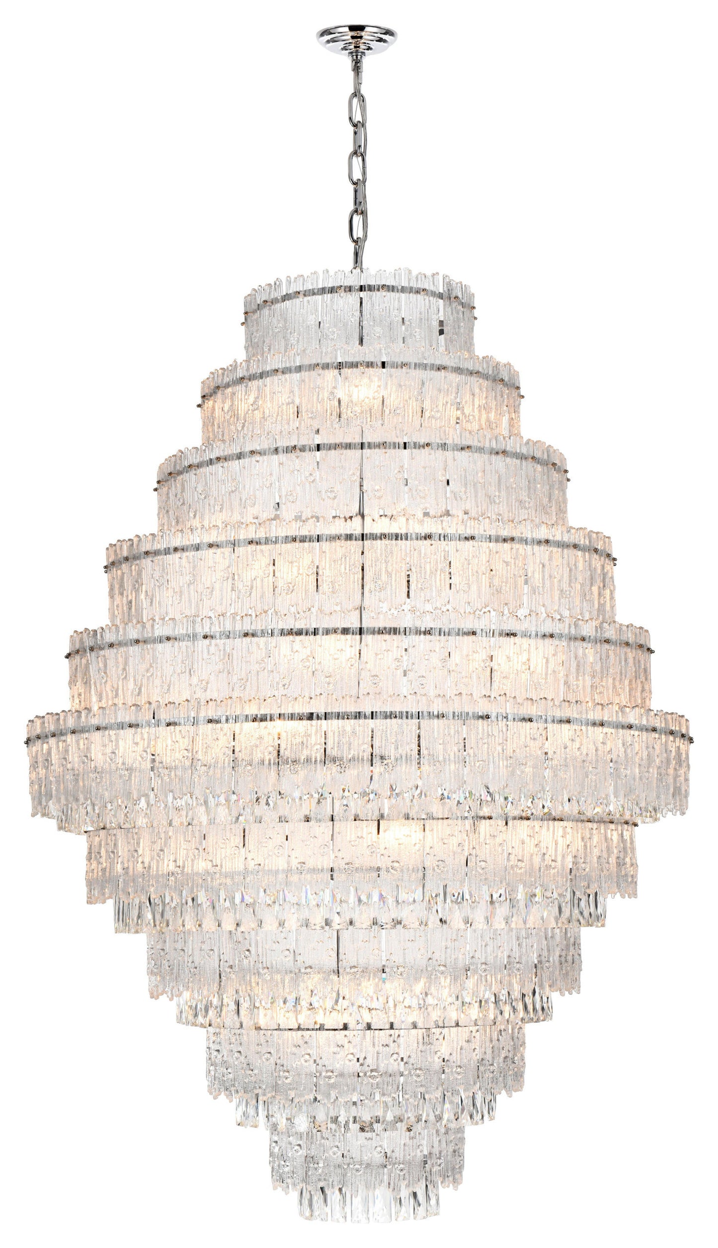 Home Living 42" Chandelier, ChromeBy Home Living