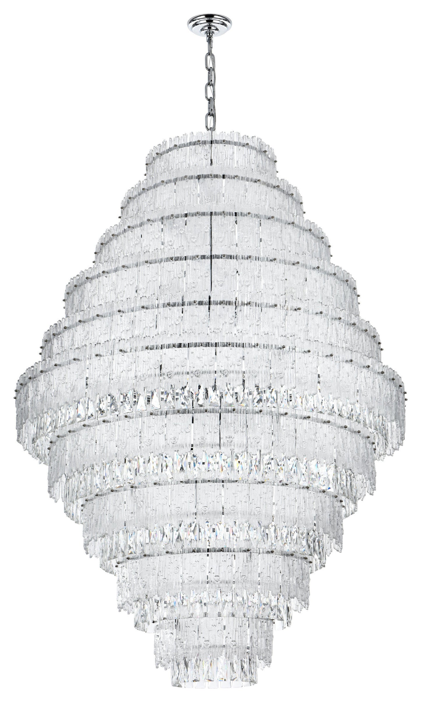 Home Living 42" Chandelier, ChromeBy Home Living