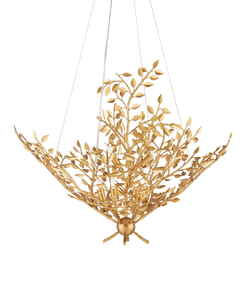 Bird of Paradise Brass Chandelier