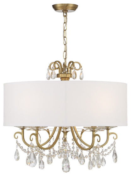 Crystorama Othello 5 Light Chandelier 6625-VG-CL-S - Vibrant GoldBy Crystorama Lighting