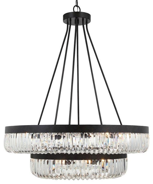 Crystorama Alister 26-Light Chandelier Charcoal BronzeBy Crystorama Lighting