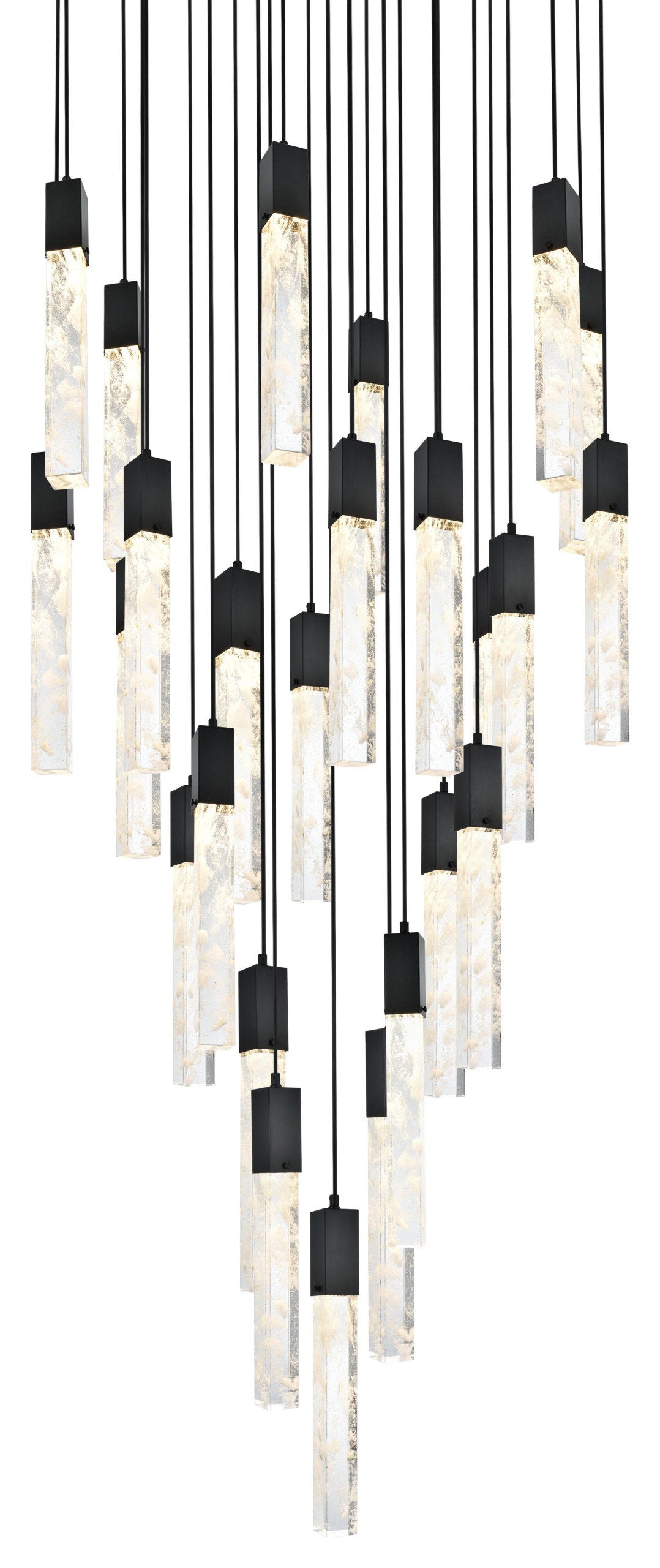 Home Living 42" Chandelier, BlackBy Home Living