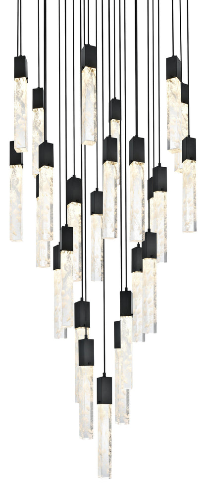 Home Living 42" Chandelier, BlackBy Home Living