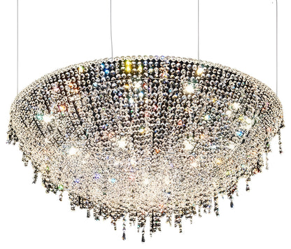 Bendejun | Luxury Brilliant Drops Crystal Chandelier, Dia23.6xh11.8", Warm LightBy Miron Demid LLC