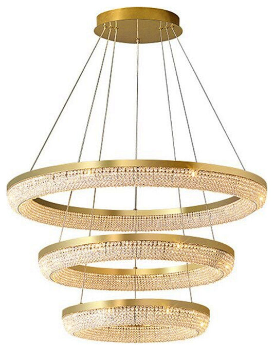 Bergamo 3-Tier Crystal Ring ChandelierBy MORSALE