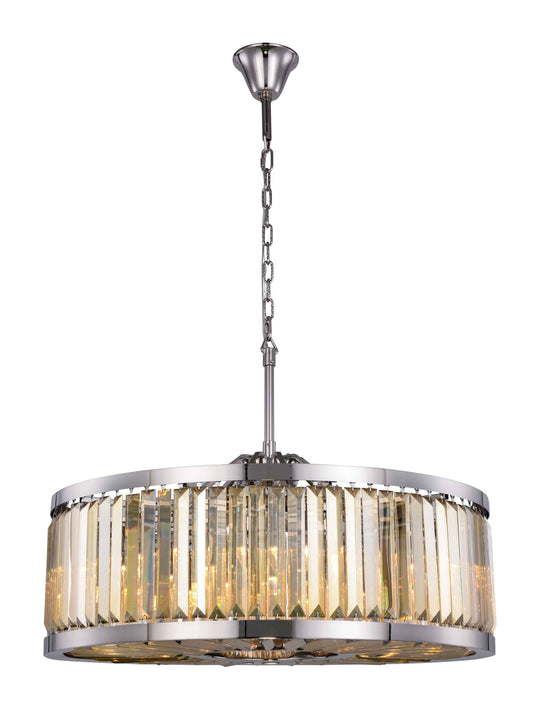 Chelsea 10-Light Chandelier, Shade: Golden TeakBy Elegant Furniture & Lighting