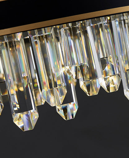Ingria | Modern Ring LED Crystal Chandelier for Living Room, Dining Room, Dia39.4"By Miron Demid LLC