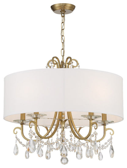 Crystorama Othello 5 Light Chandelier 6625-VG-CL-S - Vibrant GoldBy Crystorama Lighting