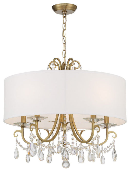 Crystorama Othello 5 Light Chandelier 6625-VG-CL-S - Vibrant GoldBy Crystorama Lighting