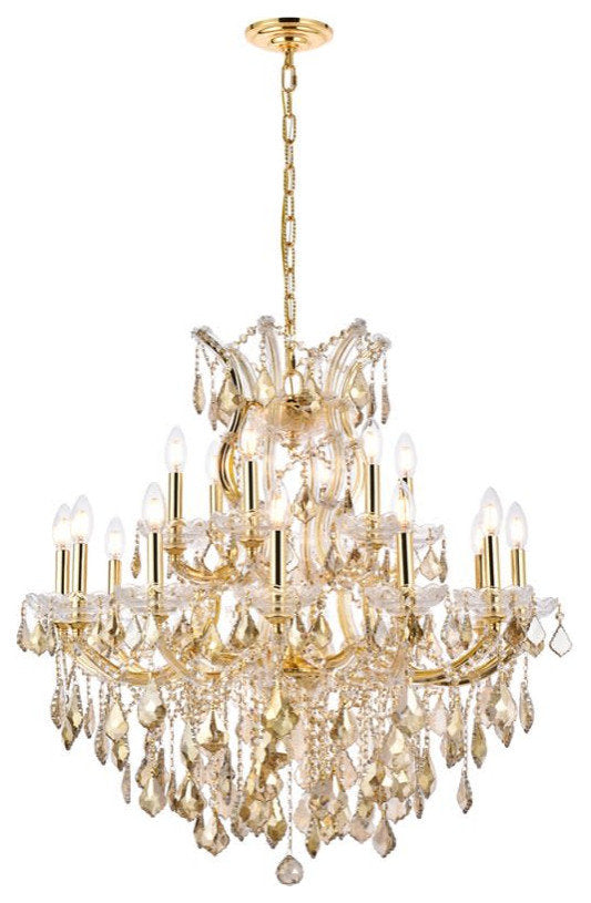 Elegant Lighting 2800D30-GT/RC Maria Theresa 19 Light 30"W - ChromeBy Elegant Furniture & Lighting