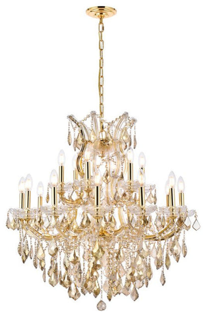 Elegant Lighting 2800D30-GT/RC Maria Theresa 19 Light 30"W - ChromeBy Elegant Furniture & Lighting
